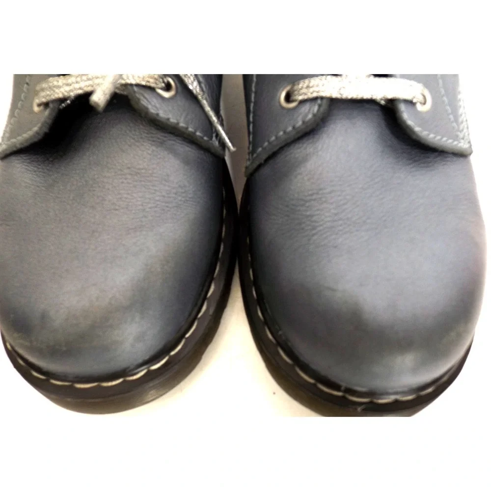 Dr. Martens DOCA 1460 Pascal Boot Gunmetal Metallic SPARKLE LACE unisex -GIRLS 5